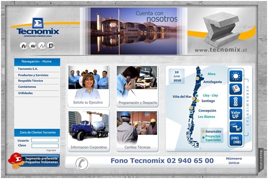 RFASoft_Sitio Web Corporativo. Tecnomix